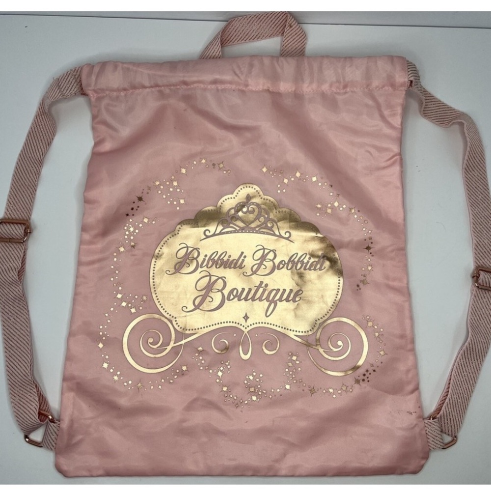 DISNEY PARKS Bibbidi Bobbidi Boutique Cinch Sack Bag Princess NWT